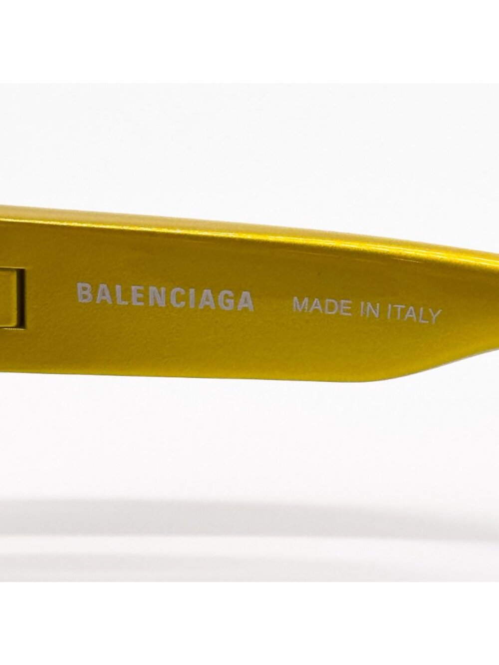 NEW BALENCIAGA BB0314S 004 SUNGLASSES YELLOW GEOMETRIC UNISEX EYEWEAR BALENCIAGA - Picture 8 of 10